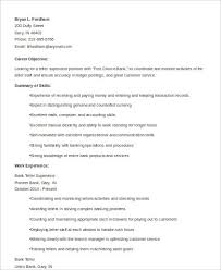 Maybe you would like to learn more about one of these? Bank Teller Resume Samples Examples No Experience