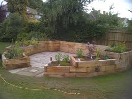 14 easy landscaping ideas for designing a beautiful garden. Oak Sleepers As Raised Borders A Case Study Abingdon S Garden Services