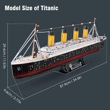 Maybe you would like to learn more about one of these? 3d Puzzle With Led Titanic Cubic Fun L521h 266 Pieces Jigsaw Puzzles Boats Jigsaw Puzzle