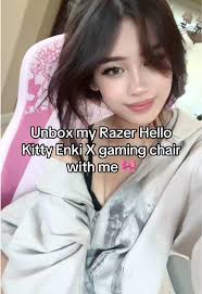 thank you @Razer for partnering <3 #RazerHelloKitty #razer #gaming  #gamingchair #hellokitty #sanrio