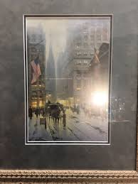 A Pencil Print By G.Harvey Wall Street New York 1989