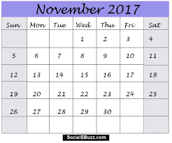 November 2017 Calendar Http Socialebuzz Com November 2017 Calendar Printable Template Calendar Printables 2017 Printable Calendar Calendar Template