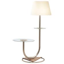 Art Deco Lighting Chromium And Walnut Combo Floor Lamp And Side Table Vintage Floor Lamp Vintage Side Table Floor Lamp