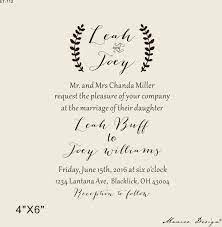 Custom Rubber Stamp 4 X6 Wedding Invitation Etsy In 2020 Custom Rubber Stamps Custom Stamps Wedding Card Diy