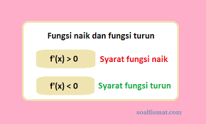 Soal dan pembahasan fungsi naik fungsi turun dan stasioner. Contoh Soal Fungsi Naik Fungsi Turun Dan Penyelesaiannya Pembahasan Soalfismat Com