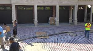Heated driveways have radiant floor heating system that melts pile of snows blocking the driveway. Heated Driveways Everything You Need To Know