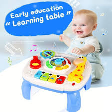 Amazon Com Homofy Baby Toys Musical Learning Table 6 Months Up Early Education Activity Center Multipl Early Education Activities Early Education Toddler Toys
