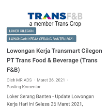 Official ig portal info lowongan kerja semarang dan jawa tengah 2021 web : Loker Transmart Cilegon Banten Iklan Lowongan Kerja Pt Trans Retail Indonesia Facebook Dan Untuk Memenuhi Gaya Hidup Yang Nakanaitokimetanohi