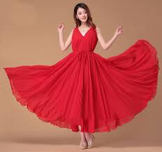I was a little nervous about the low back, i can't/won't go without a bra and those 35.a lightweight printed midi dress that'll have you feeling ✨golden✨ the whole darn night. Red V Neck Wedding Dress Lightweight Sundress Plus Size By Lydress Wedding Interest