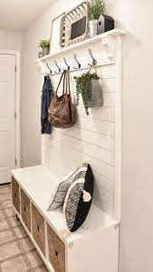Diy Shiplap Hall Tree Bench 23 Bench23 Diy Hall Shiplap Shiplap Tree Entryway Bench Decor Diy Entryway Bench Bench Decor