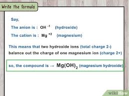Most ionic compounds are made up of two elements: 3 Ways To Write Ionic Compounds Wikihow