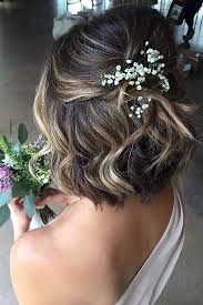 Wedding Hairstyles Updos And Hair Up With Veil With Flowers Bridal Hair Long Hair Short Hair Long Hair Bru Short Hair Updo Half Up Hair Short Hair Lengths