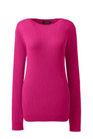 Conçu pour votre plus grand confort, ce modèle en maille point de rome offre une élégance. Le Pull Cotele Col Bateau Femme Lands End