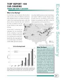 Executive Summary Car Sharing Where And How It Succeeds