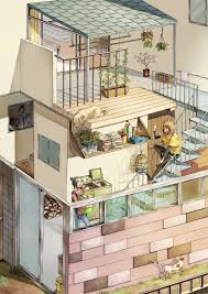 Pin By Jaehyeon On Character And Concept Design House Illustration Home Art Isometric Art