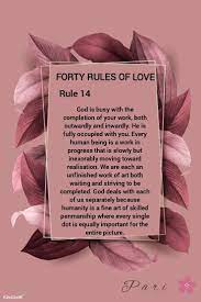 Pin On Forty Rules Of Love