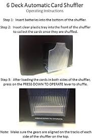 To make the slot removable, simply glue the bottom and front perpendicular to each other. Automatic Card Shuffler Battery Operated 6 Deck Playing Card Dispenser Game Night Casino Equipment And Accessories By Trademark Poker Amazon De Sports Outdoors