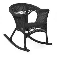 Easy Care Wicker Rocker Patio Rocking Chair Black Plow Hearth Wicker Rocking Chair Patio Rocking Chairs Wicker Rocker