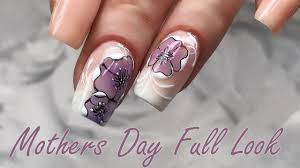 Acrylic nails can be a great way to add length and shape to your manicure, but can start with a small cut. Mothers Day Full Look Sculpted Acrylic Short Square Nails Youtube