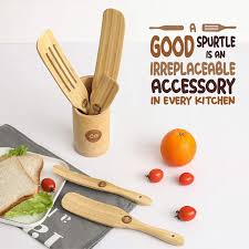 Whether cooking on the stove top , mixing cookie dough, and scraping out jars and bowls, the food grade heat resistant kitchen spatulas set can meet all your cooking kitchen utensil needs. Chef Gizmo S Bamboo Spurtles Kitchen Tools 5 Pcs Spurtle Set Wooden Sp Chefgizmo