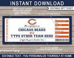 Chicago Bears Gift Vouchers In 2021 Chicago Bears Gifts Gift Vouchers Chicago Bears Game