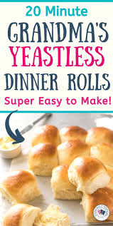 Grandma S 20 Minute Quick Easy Yeastless Bread Dinner Rolls Typically Topical In 2020 Dinner Rolls Easy Dinner Rolls Sweet Dinner Rolls