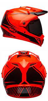 Bell Mx 9 Adventure Mips Torch Helmet In Orange Black Mips Multi Directional Impact Protection System Equipped Adapt Helmet Motorbike Helmet Helmet Design