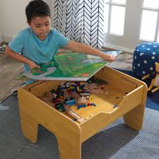 Kidkraft Wooden 2 In 1 Activity Table With Board Natural With 230 Accessories Included Walmart Com In 2020 Kids Activity Table Activity Table Lego Room
