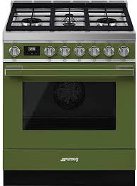 From neutral olive to fresh mint, we're feeling pretty good about the color green and all the enviable looks you can create with it. Amazon Com Smeg Portofino Aesthetic Pro Style Series Freestanding All Gas Range 30 Inches With 4 Burners 3 6 Cu Ft Oven Capacity Olive Green Appliances