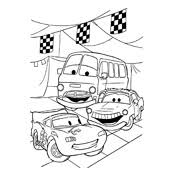Piston cup racer in actie. Kleurplaten Cars Pixar