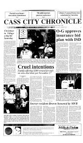 CASS CITYCHRONICLE