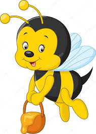 Vektoros Illusztracio Repulo Meh Rajzfilm Gazdasag Kanal Mez Cartoon Bee Bee Pictures Art Drawings For Kids