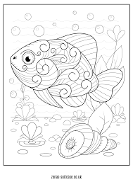On each of the following pages, you will find an image of one famous work of art. Free Ocean Under The Sea Colouring Pages