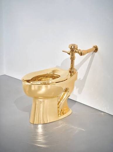 Work by Cattelan