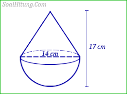 Tabung merupakan bangun ruang yang dibatasi oleh dua sisi yang kongruen dan sejajar yang berbentuk lingkaran serta sebuah sisi lengkung. Cara Mengerjakan Volume Gabungan Kerucut Dan Tabung Ilmusosial Id