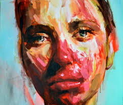 ▷ Mujer rojo y azul by José Ramón Lozano, 2024