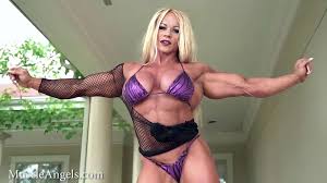 Muscular as Fuck Massive Muscle Girl Aleesha Young