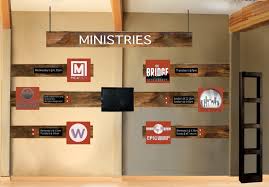 Ministry Wall This Could Be A Way To Put Info About The Church Connection Groups Children S Ministry Etc Church Lobby Design Church Lobby Church Foyer