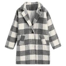 Black And White Checkered Fluffy Jacket Lapel Checked Tweed Coat Plaid 45 Liked On Polyvore Featuring Outerwear Coats Jackets Zaful Lapel Coats Tartan Coat Twee Tweed Coat Coat Tartan Coat