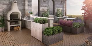 Amate il fai da te o semplicemente l'arte del recupero? Come Arredare Un Terrazzo Chic Con Uno Spazio Per Cucinare All Aperto Fai Da Te Leroy Merlin