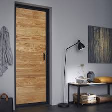 Bloc Porte Bois Indus Chene H 204 X L 83 Cm Poussant Droit Bloc Porte Porte Bois Porte Bois Massif