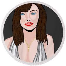 model Carla Beach Towel by Richard Heyman