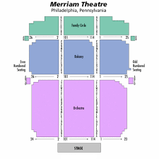 Merriam Theater Seating Chart Theatre In Philly