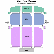 merriam theater seating chart theatre in philly