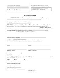 quit claim deed form