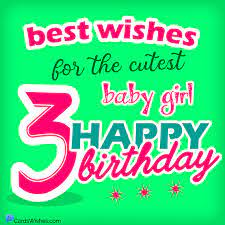 My cute niece, you came to brighten our lives and we love you so much. Happy 3rd Birthday Best Birthday Wishes For 3 Year Old