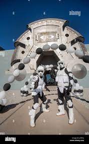 Actors Costumed As Stormtroopers From The Futuristic Science Fiction Movie Star Wars Pose Outside The Futuristic Oakley Headquarters In Foothill Ranch Ca Stock Photo Alamy