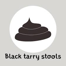 Image result for dark black stool human poop