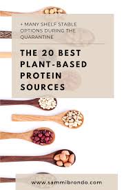 The 20 Best Plant Based Protein Sources Sammi Brondo Nyc Based Registered Dietitian Nutritionist In 2020 Plant Based Protein Sources Plant Based Protein Protein Sources