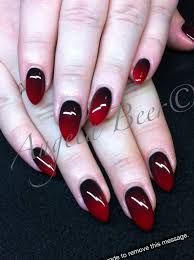 Black And Red Ombre Nails Pin By Lea Miller On Vampire Red Ombre Nails Red Nails Pretty Nails